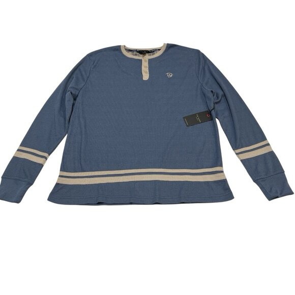 Ted Baker Shirt Men L Folkstone Grey Micro Waffle Pullover Preppy Casual Comfort - Picture 1 of 9